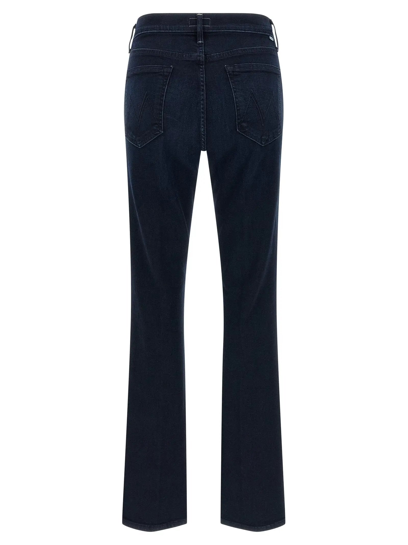 Mother Denim Blue Cotton Flared Jeans