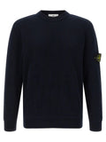 Stone Island Blue Cotton Cardigan