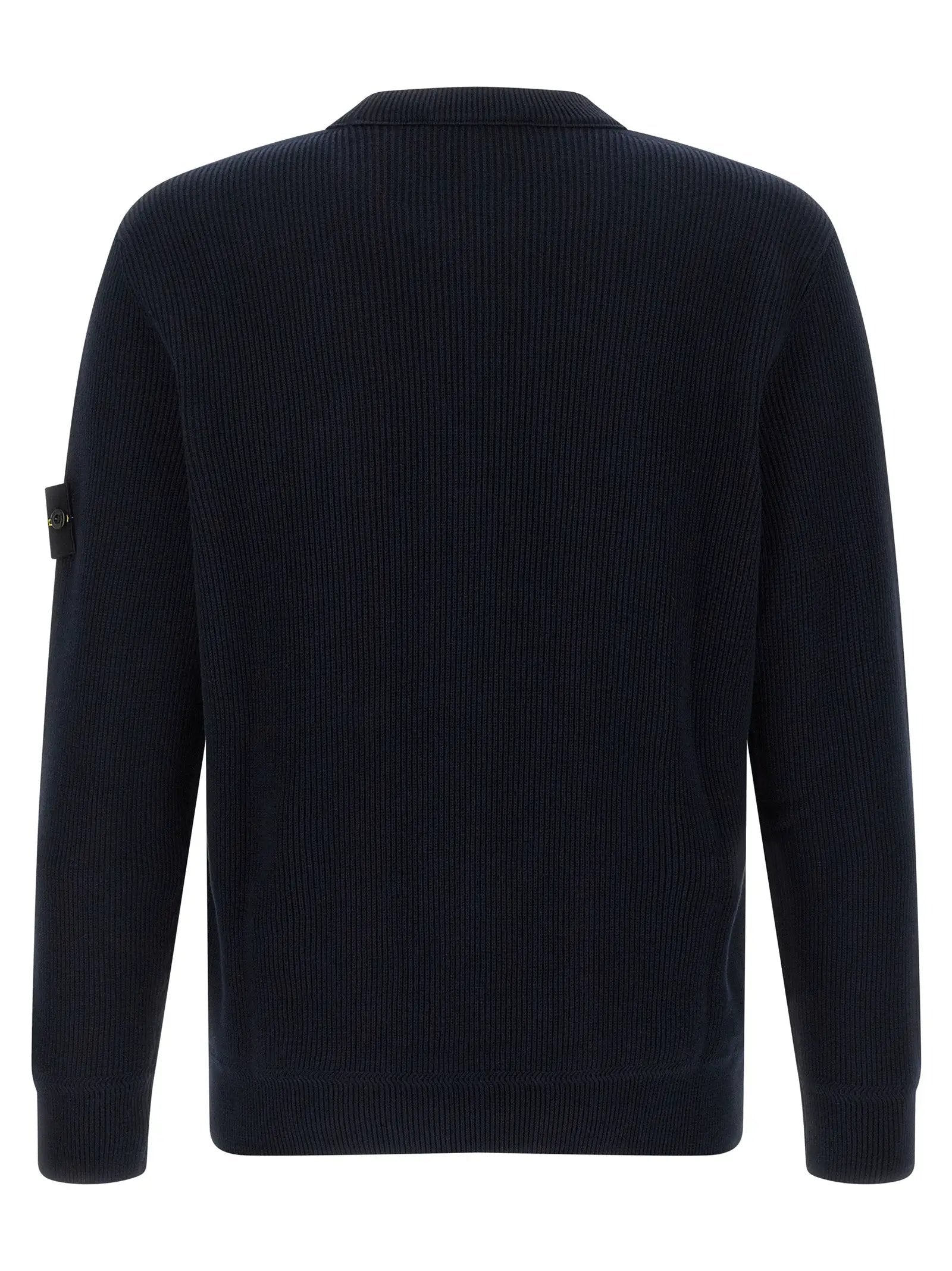 Stone Island Blue Cotton Cardigan