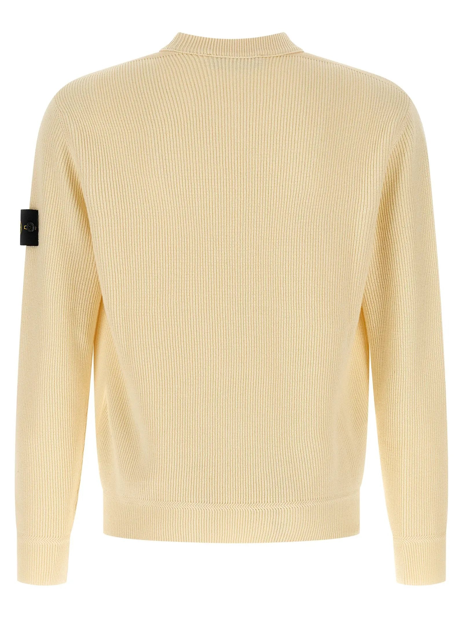 Stone Island Beige Cotton Cardigan