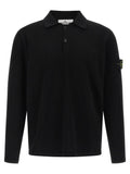 Stone Island Black Cotton Polo Shirt
