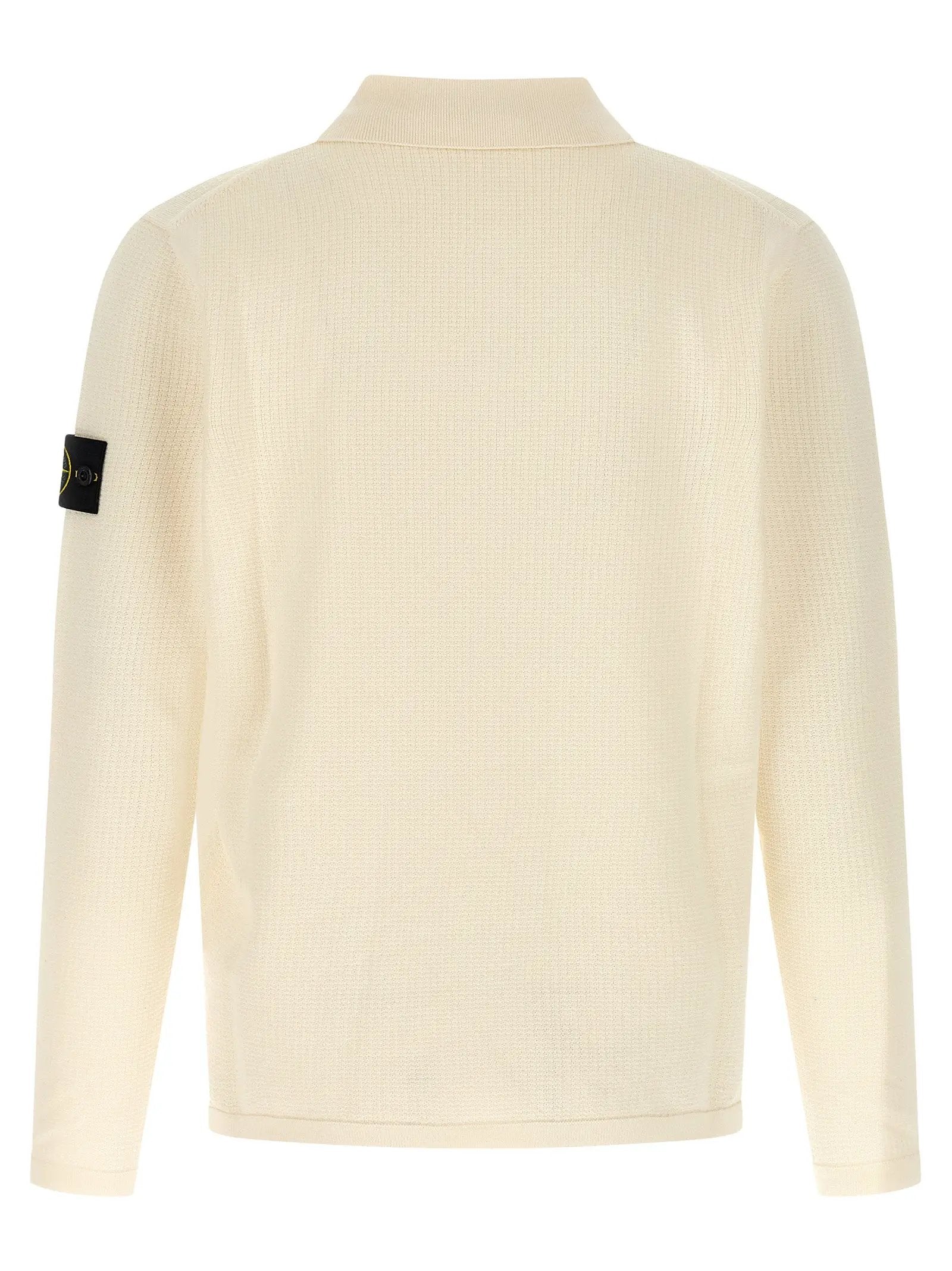 Stone Island Beige Cotton Polo Shirt