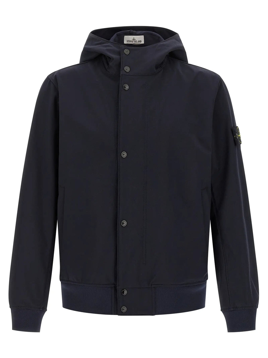 Stone Island Blue Polyester Shell Jacket