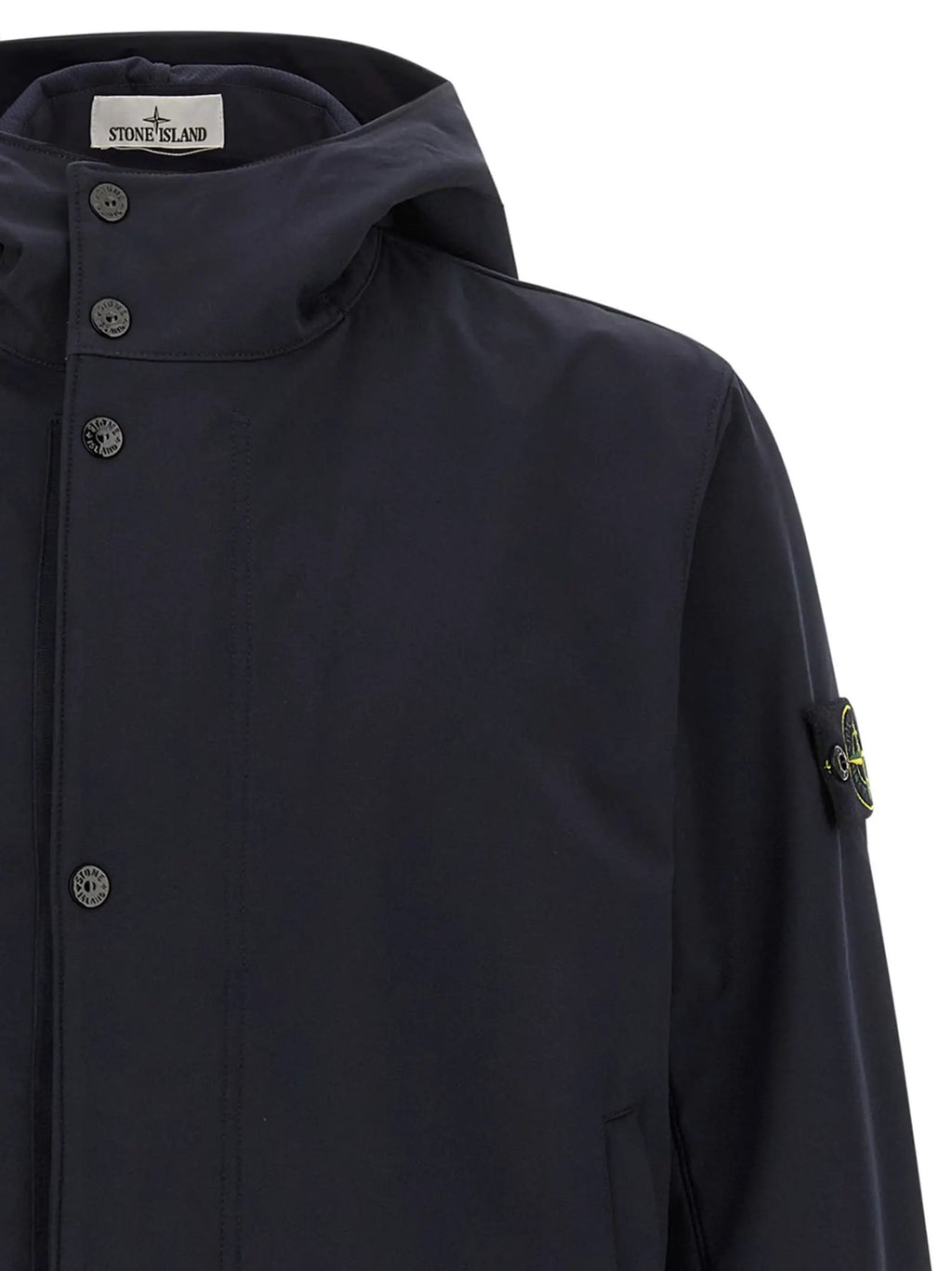 Stone Island Blue Polyester Shell Jacket
