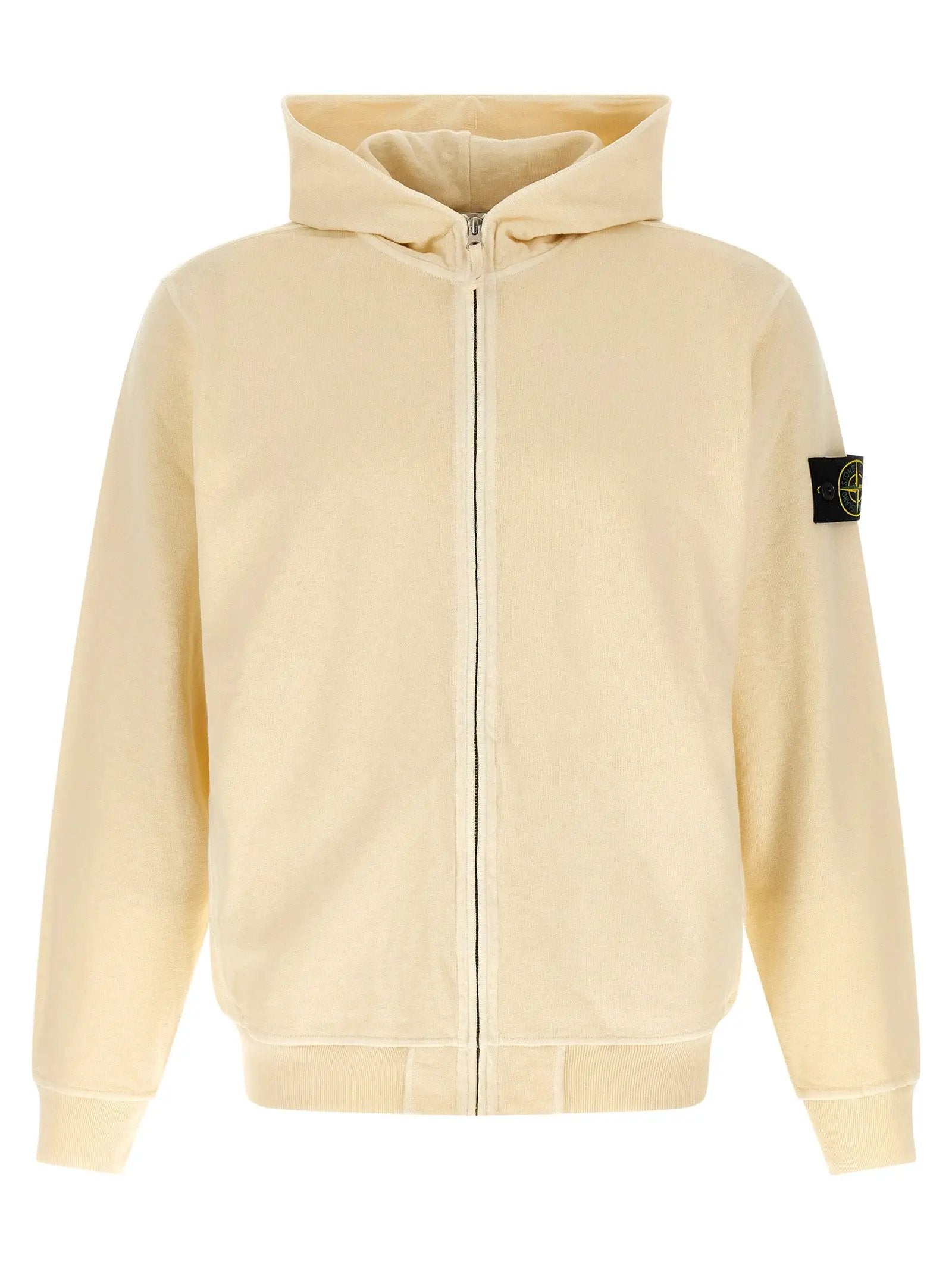 Sweat-shirt Stone Island en coton beige
