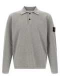 Stone Island Gray Cotton Polo Shirt