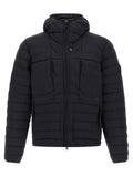 Stone Island Blue Polyamide Full-Length Jacket