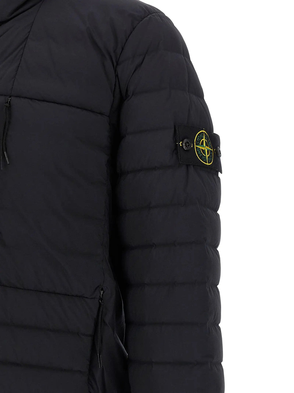 Stone Island Blue Polyamide Full-Length Jacket