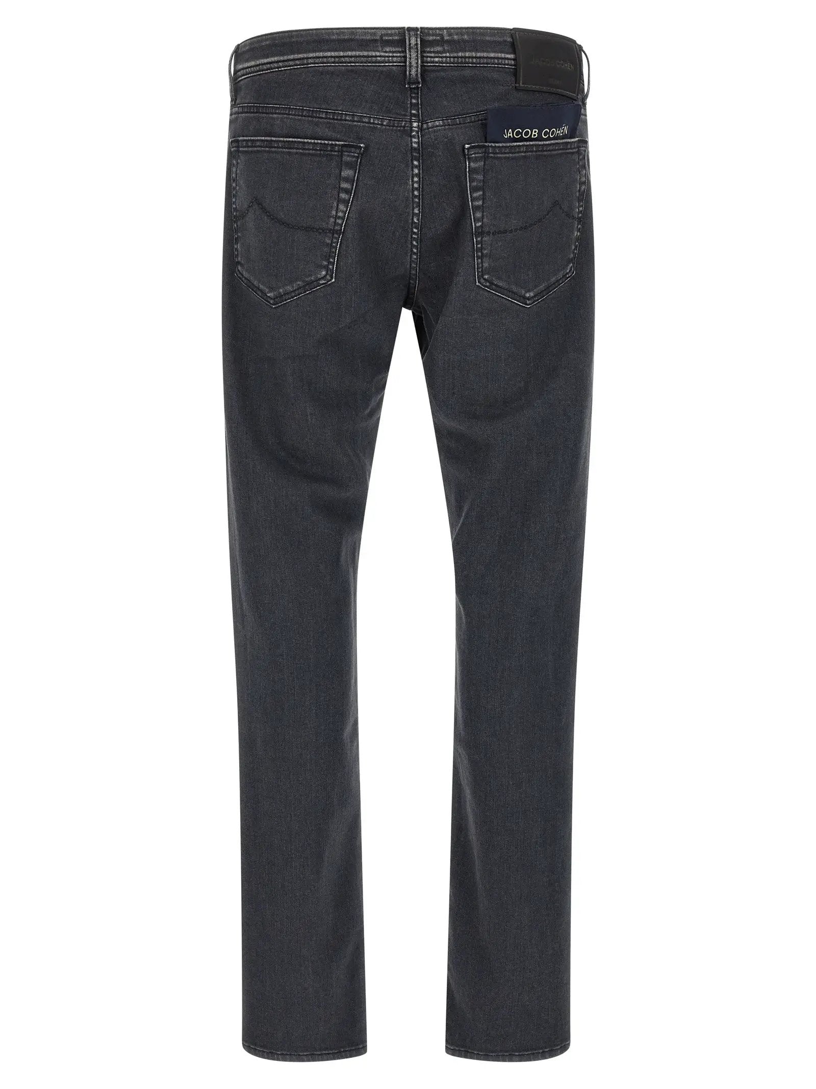 Jacob Cohen Gray Cotton Straight-Leg Jeans