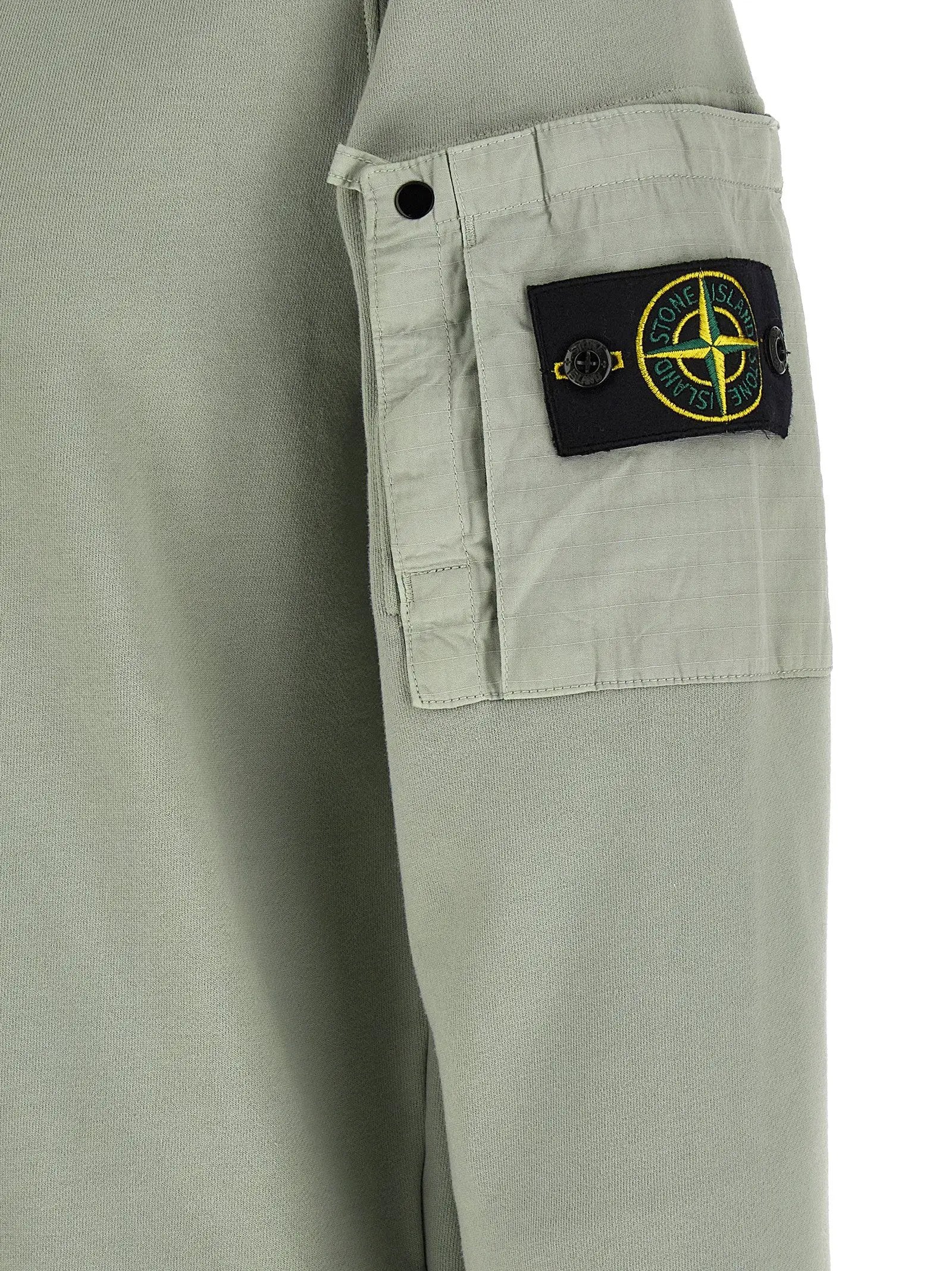 Stone Island Bicolor Cotton Sweatshirt