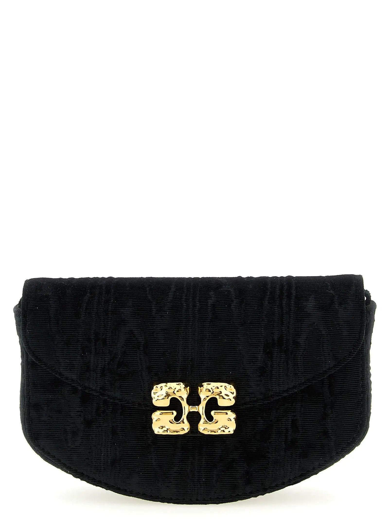 Ganni Black Polyester Cardholder