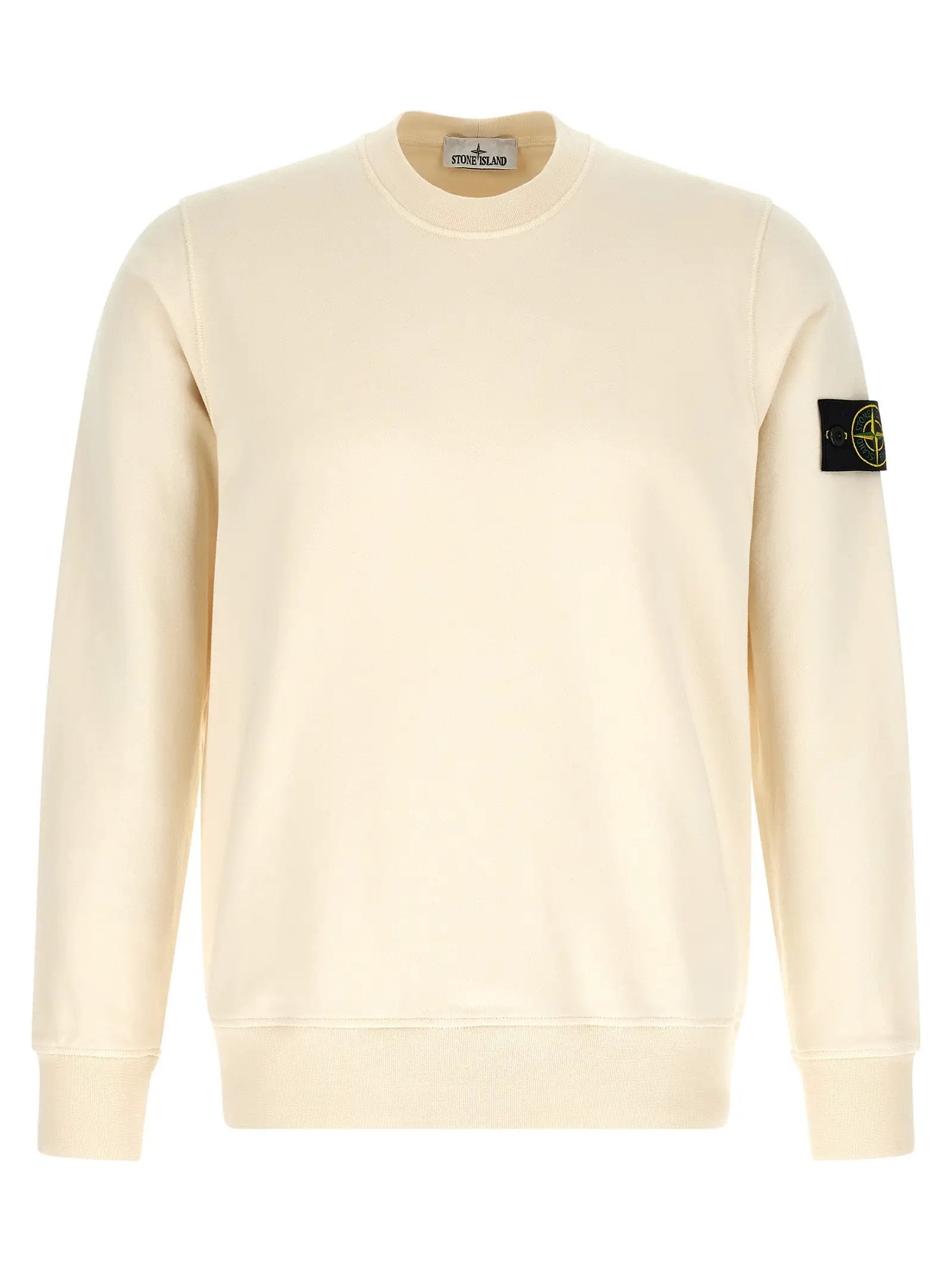 Stone Island Beige Cotton Sweatshirt