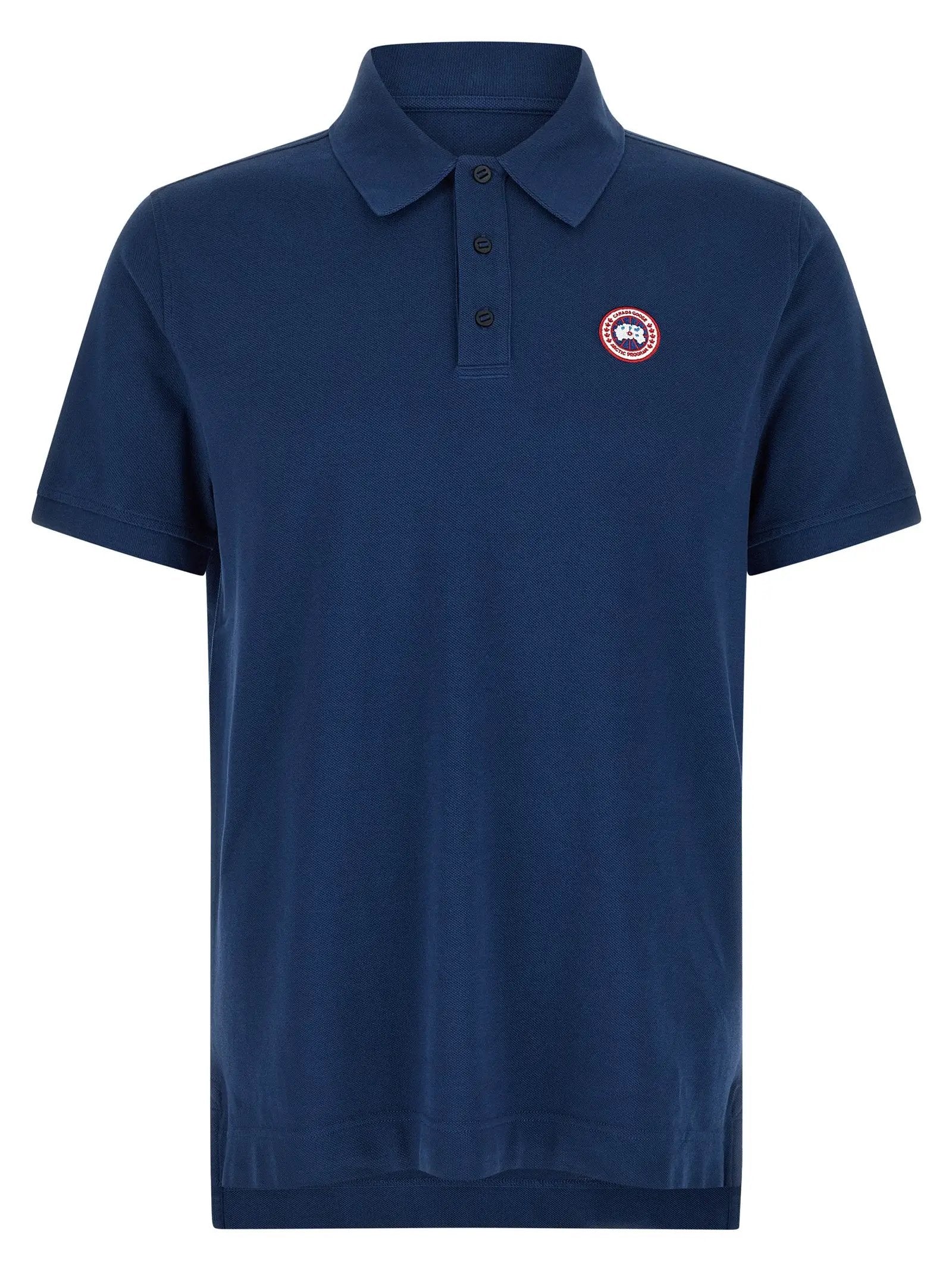 Polo en coton bleu Canada Goose