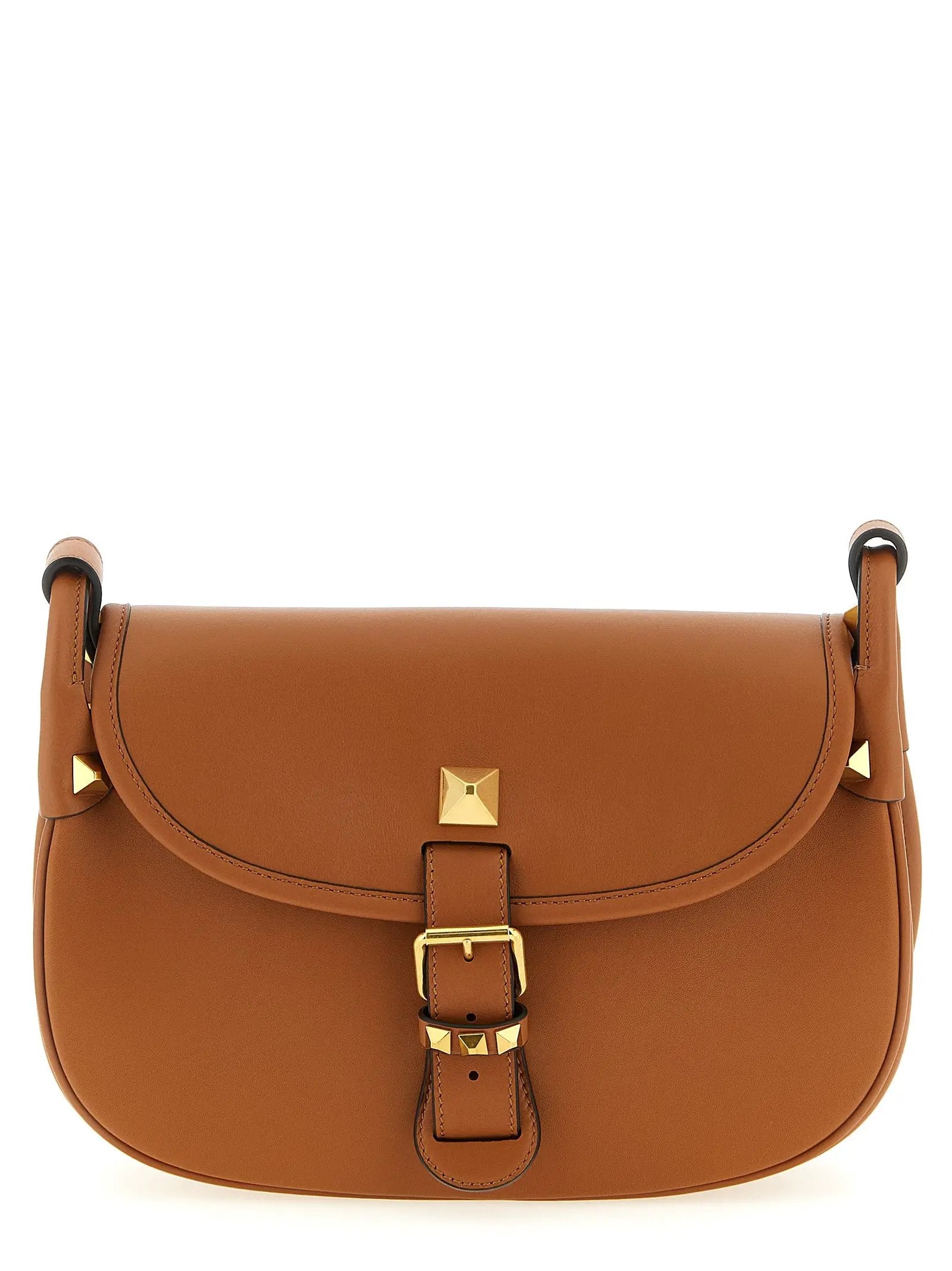 Valentino Garavani Brown Calfskin Shoulder Bag