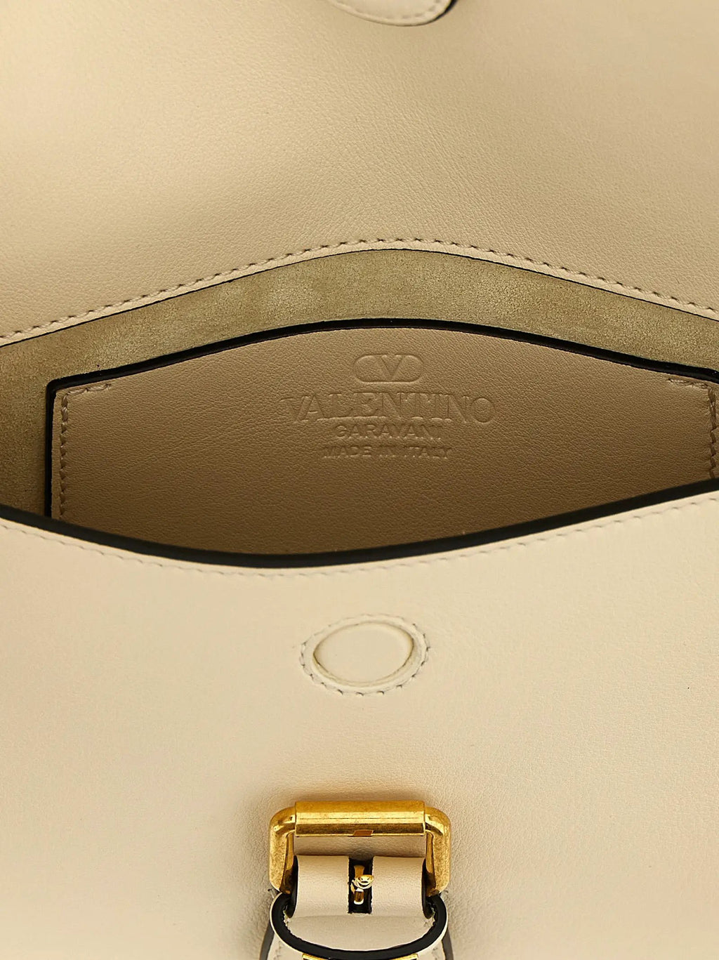 Valentino Garavani White Calfskin Shoulder Bag