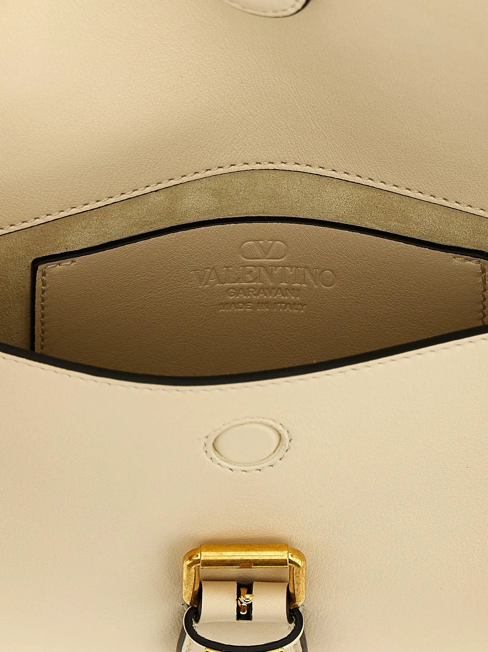 Valentino Garavani White Calfskin Shoulder Bag