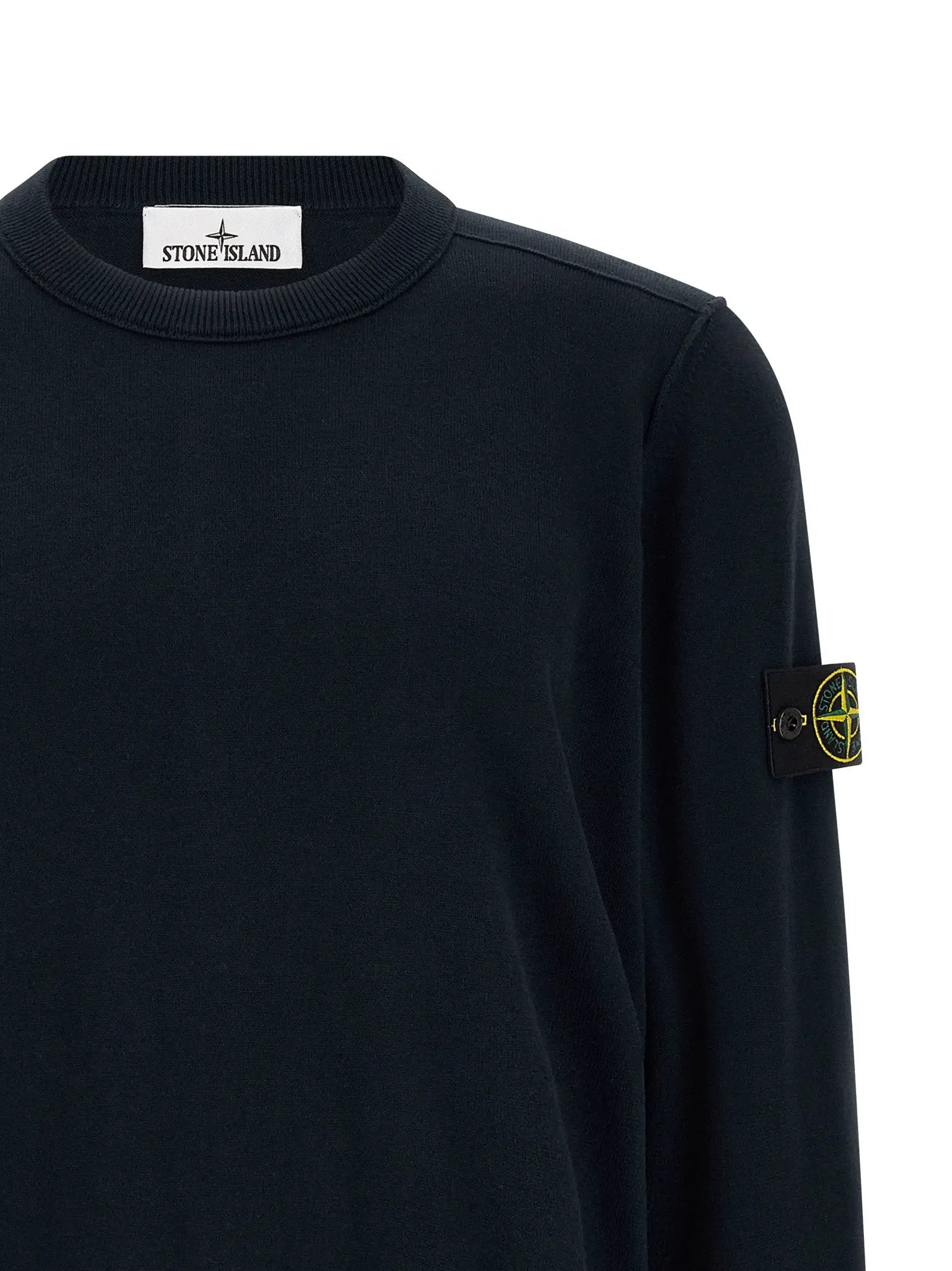 Stone Island Blue Cotton Cardigan