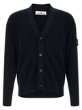 Stone Island Blue Cotton Cardigan