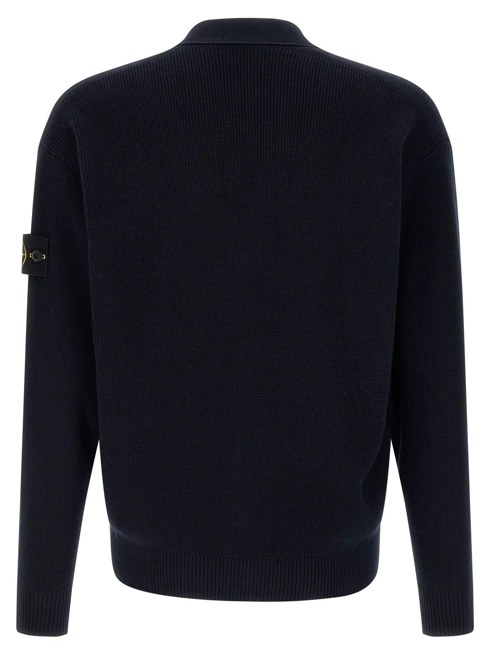 Stone Island Blue Cotton Cardigan