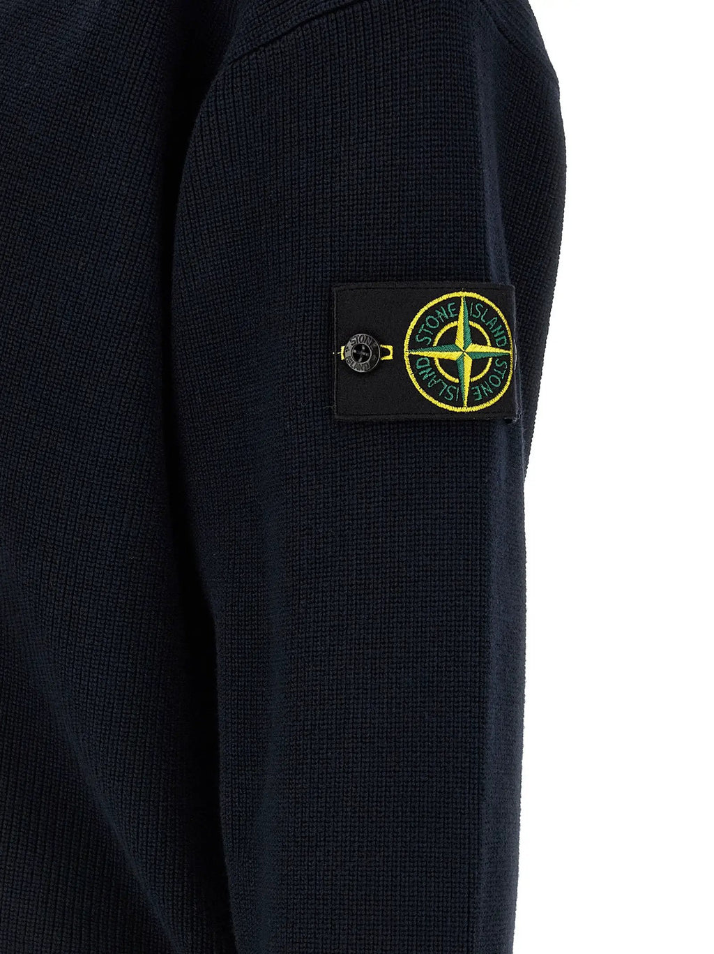 Stone Island Blue Cotton Cardigan
