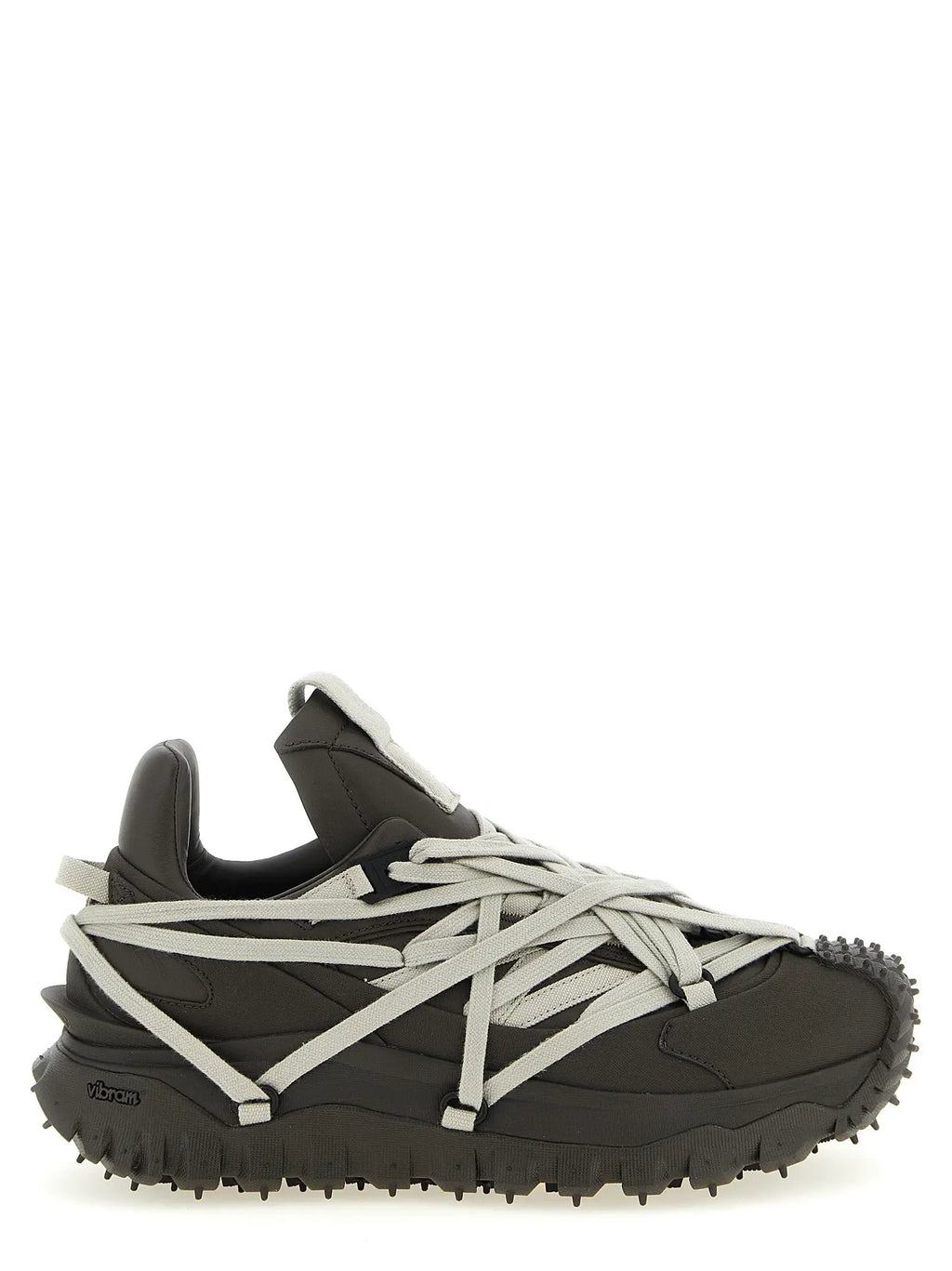 Rick Owens Brown Cowhide Athletic Sneakers
