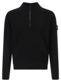 Stone Island Black Cotton Cardigan