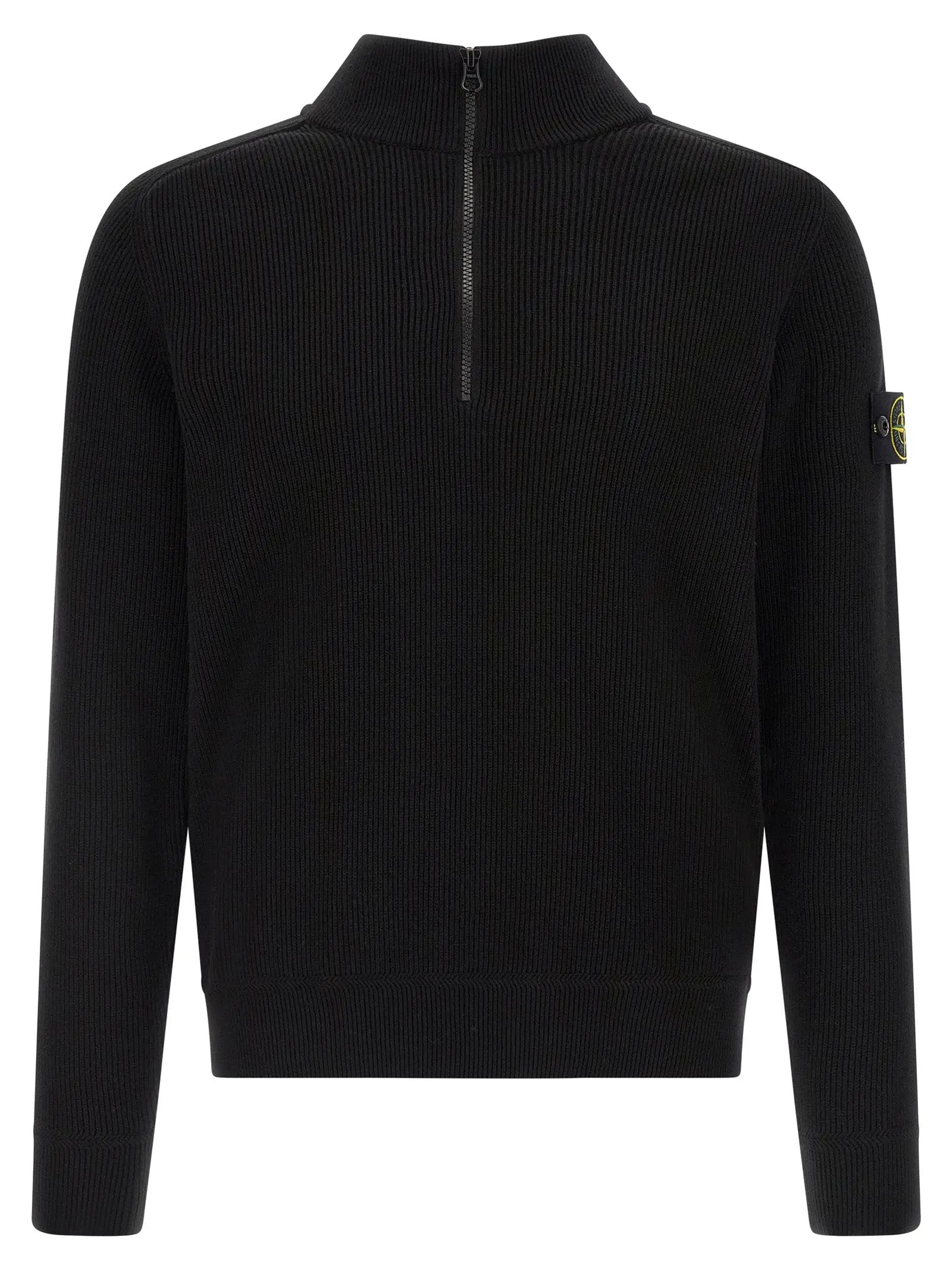 Stone Island Black Cotton Cardigan