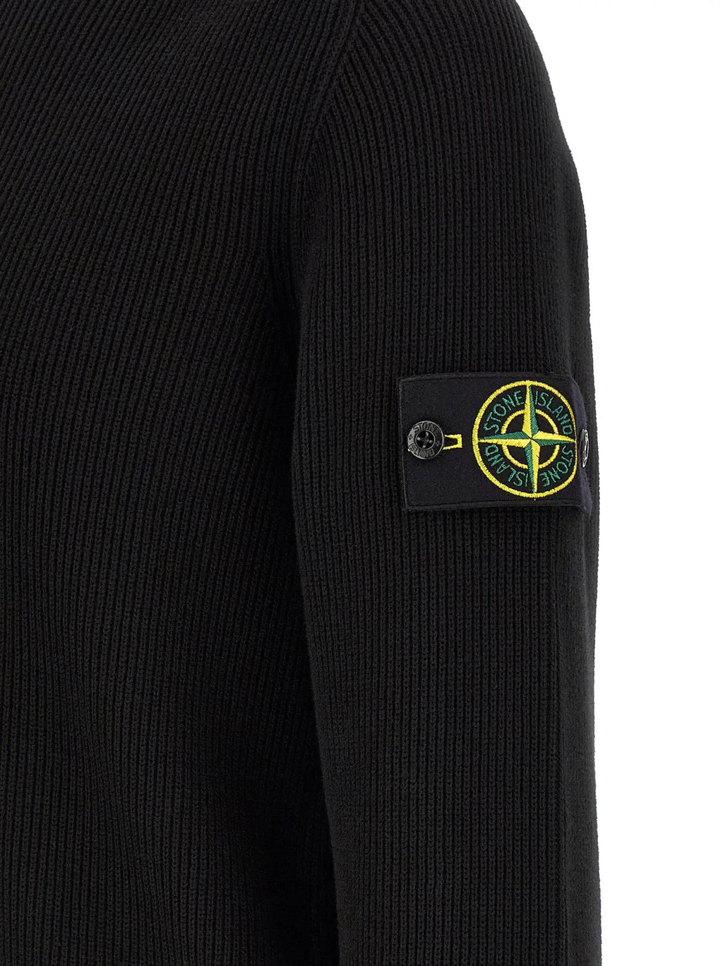 Stone Island Black Cotton Cardigan