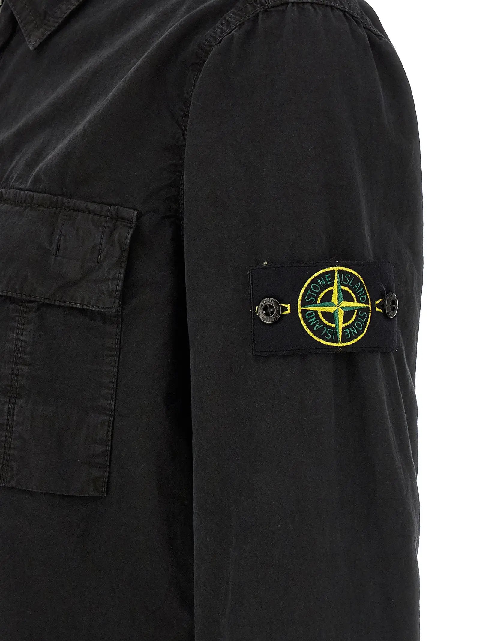 Stone Island Black Cotton Blouse