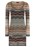 Missoni Brown Viscose Short Dress