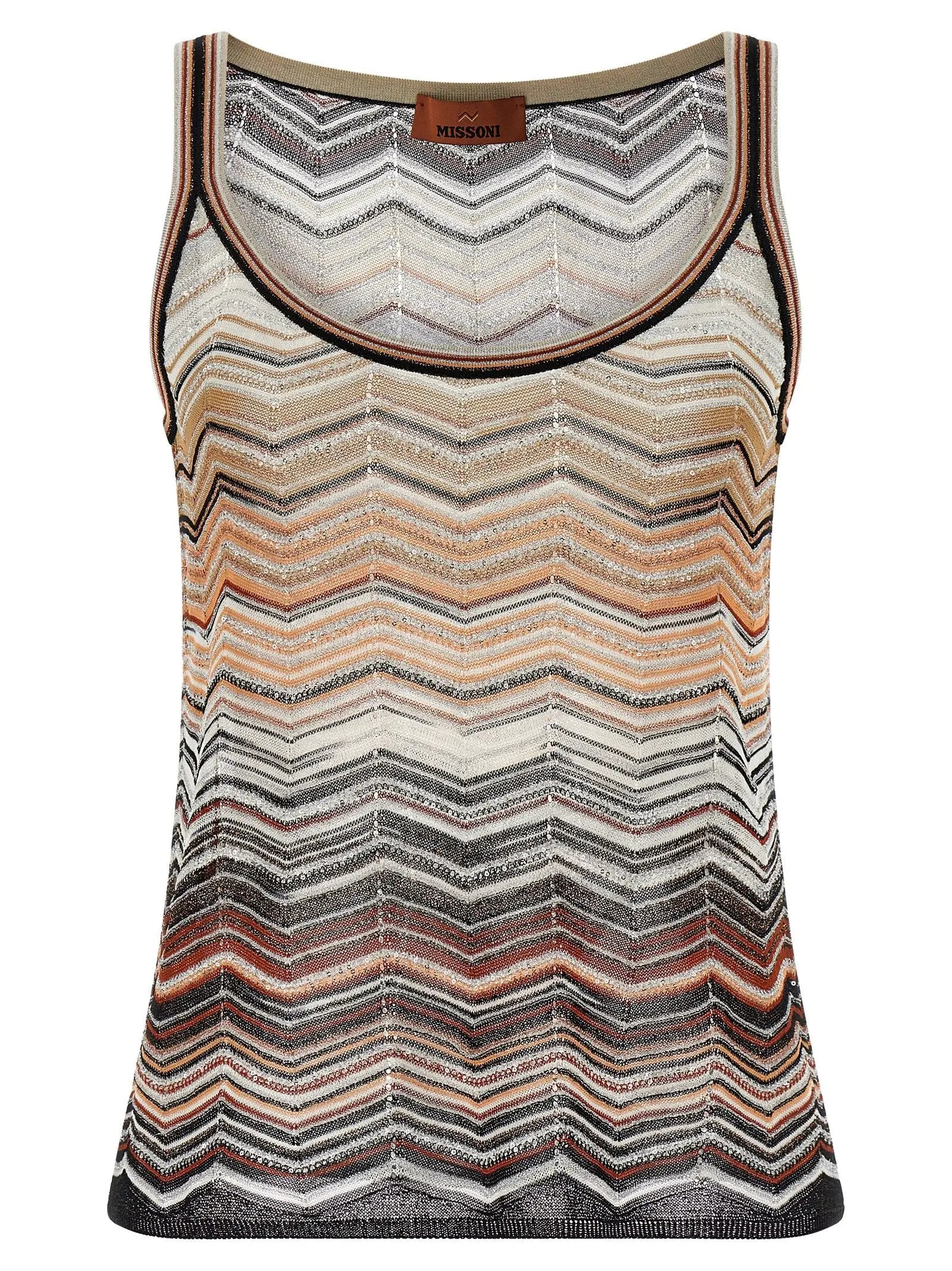 Missoni Multicolor Viscose Tank Tops