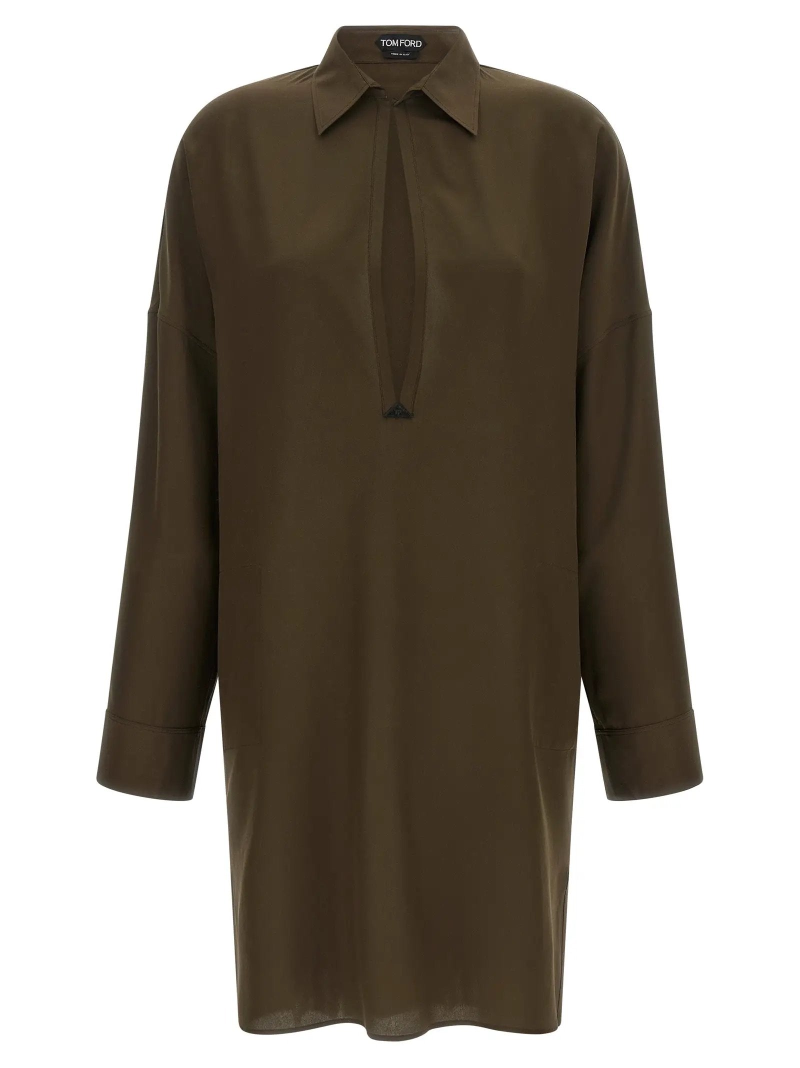 Tom Ford Bicolor Silk Midi Dress