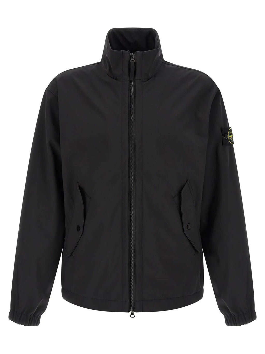 Stone Island Black Polyester Shell Jacket