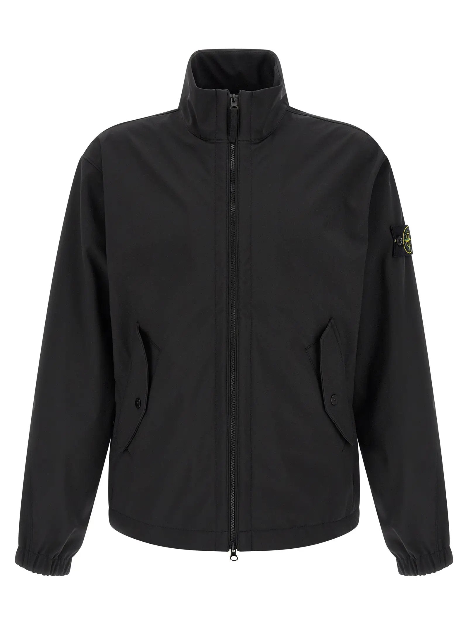 Stone Island Black Polyester Shell Jacket