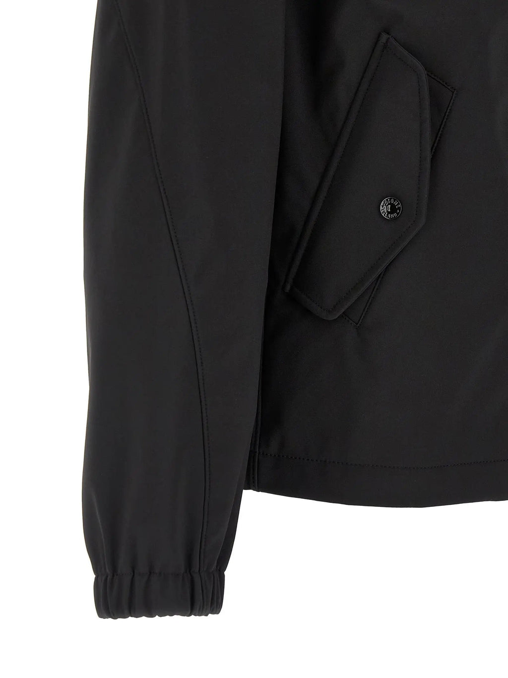 Stone Island Black Polyester Shell Jacket