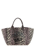 Ganni Multicolor Recycled Cotton Tote Bag
