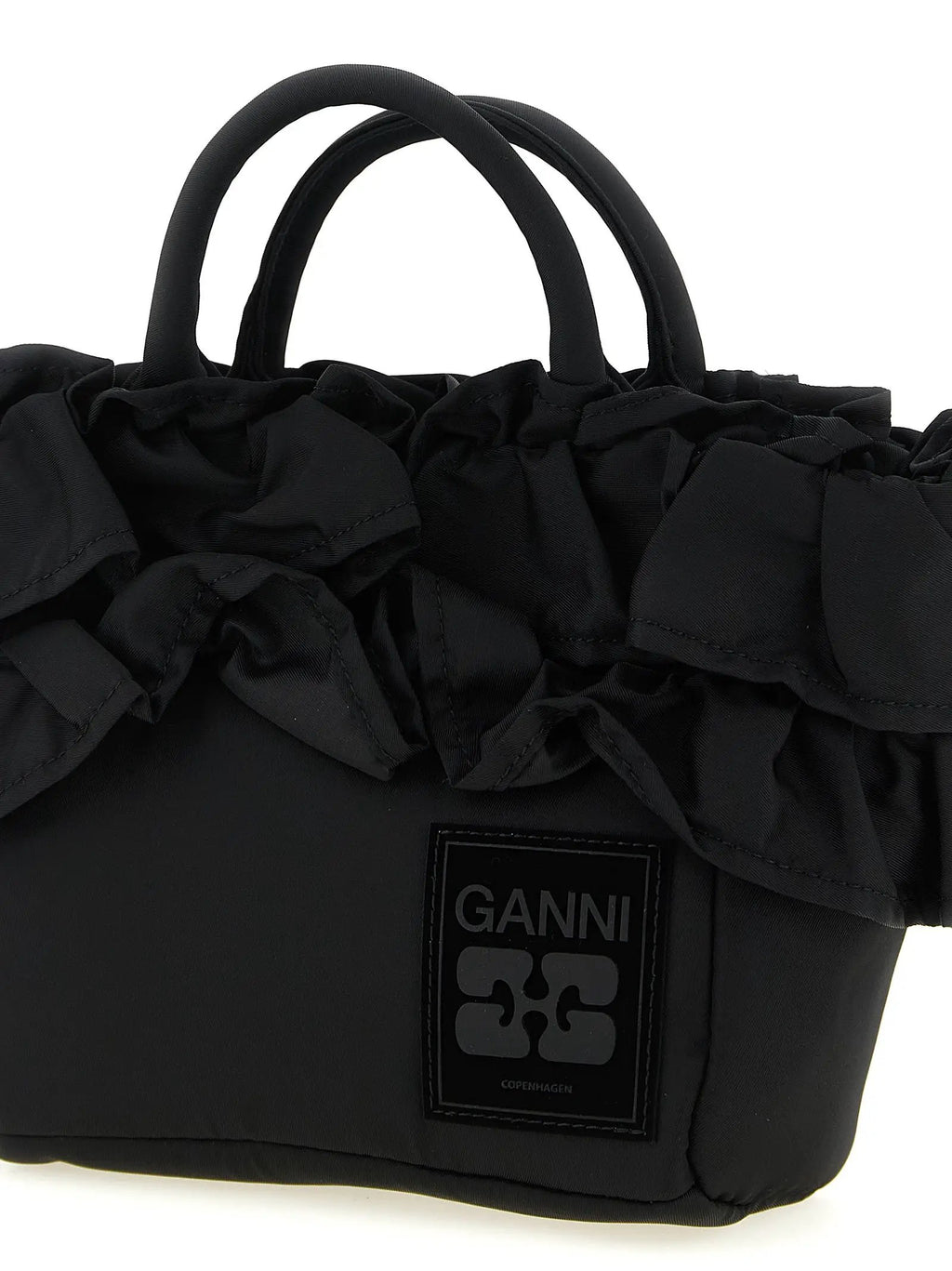 Ganni Black Nylon Handbag
