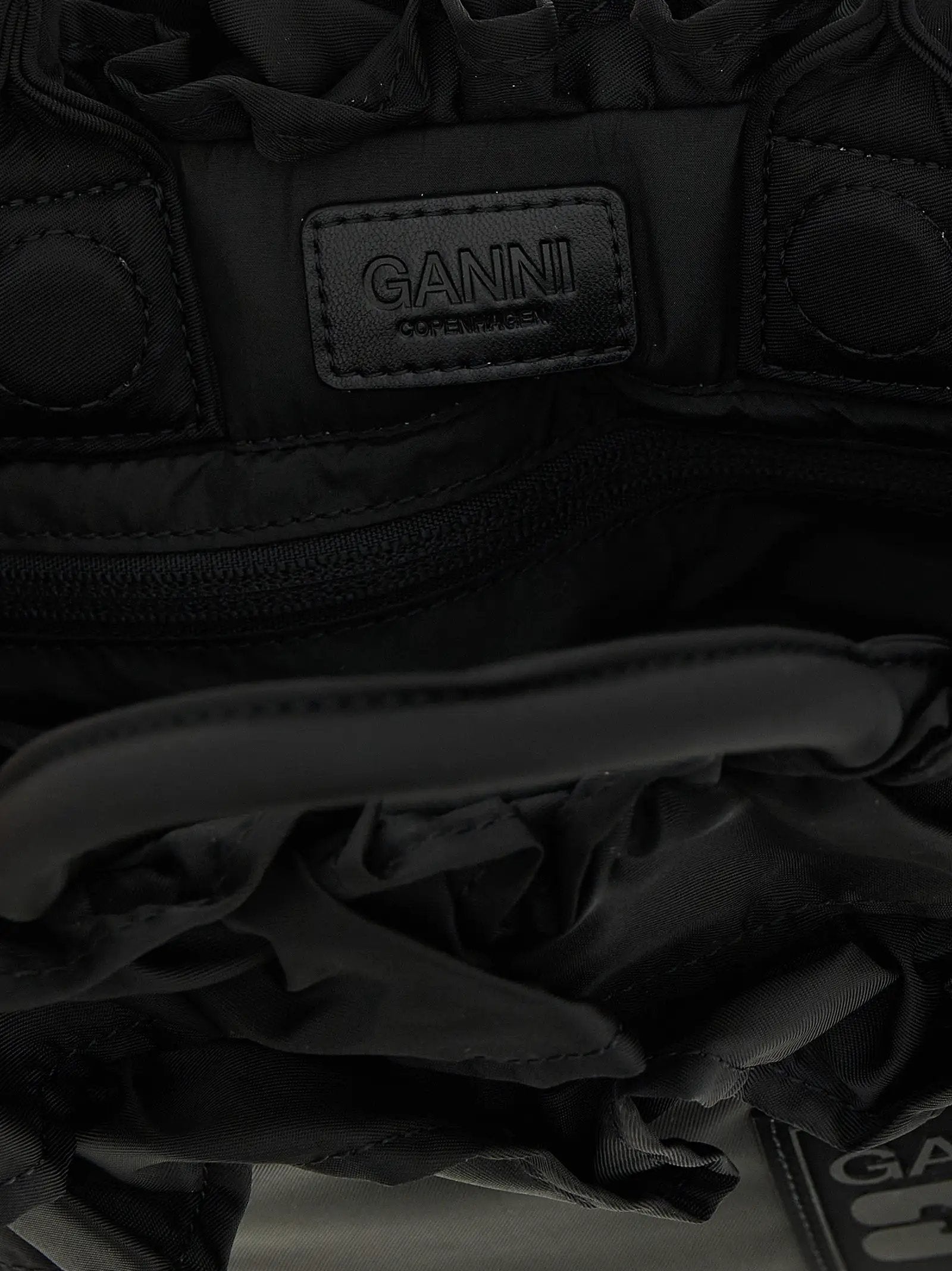 Ganni Black Nylon Handbag