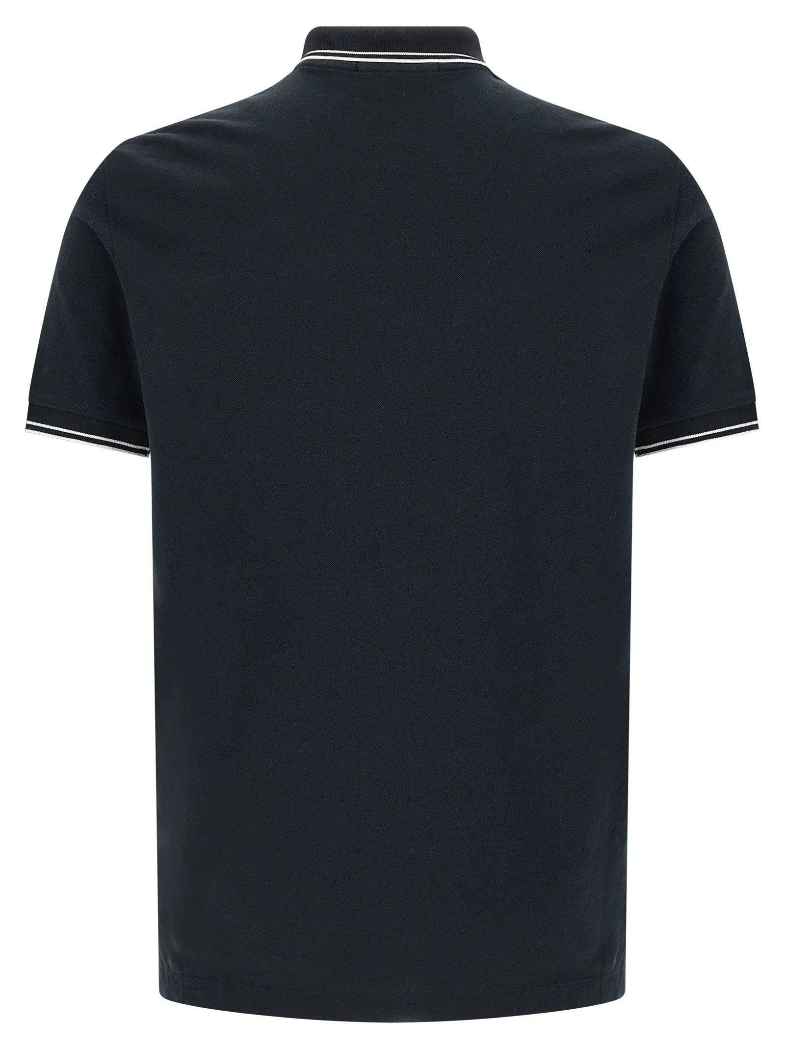Stone Island Blue Cotton Polo Shirt