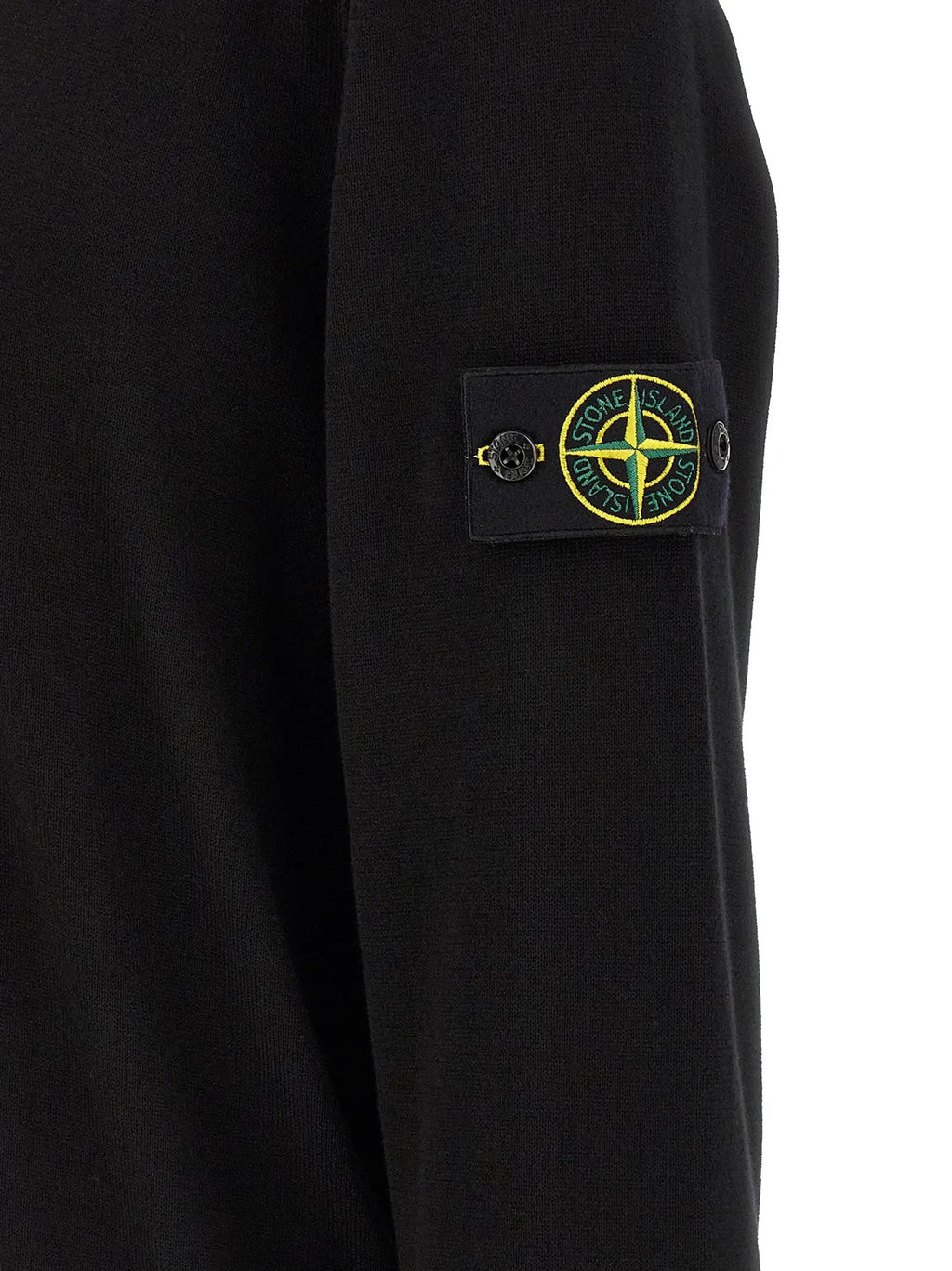 Stone Island Black Cotton Cardigan