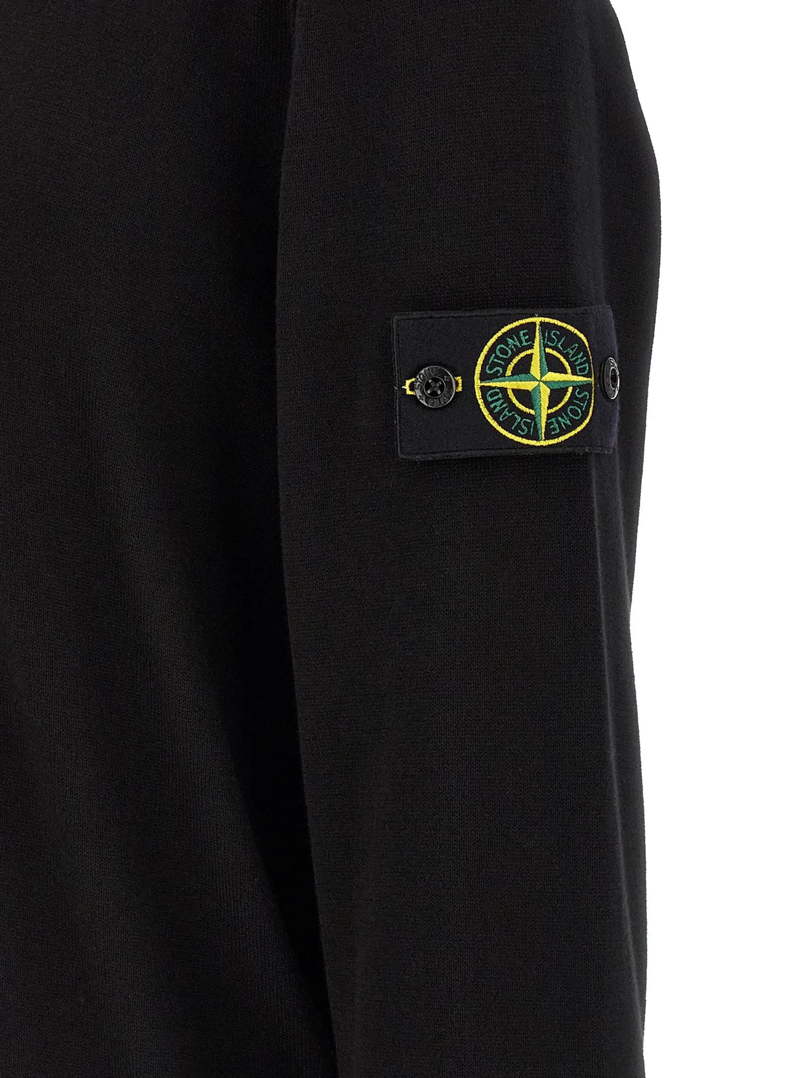 Stone Island Black Cotton Cardigan