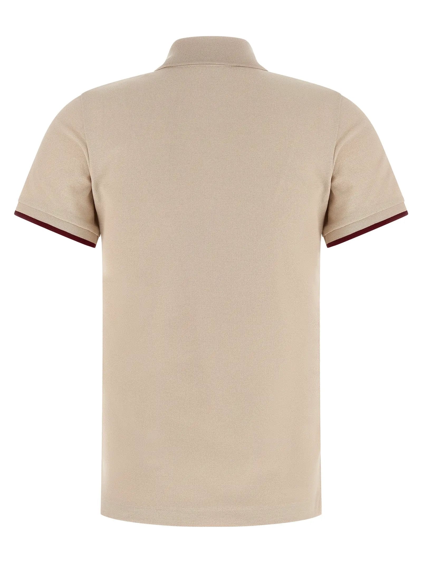 Moncler Beige Cotton Polo Shirt