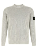 Stone Island Gray Cotton Cardigan