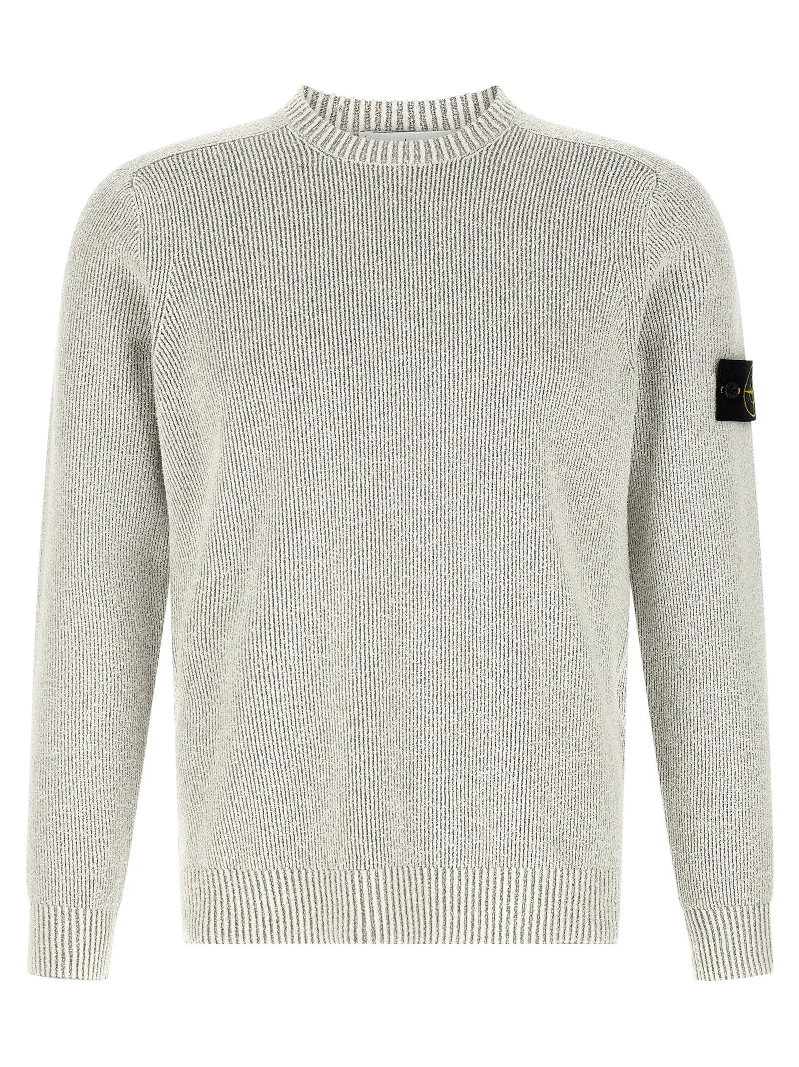 Stone Island Gray Cotton Cardigan