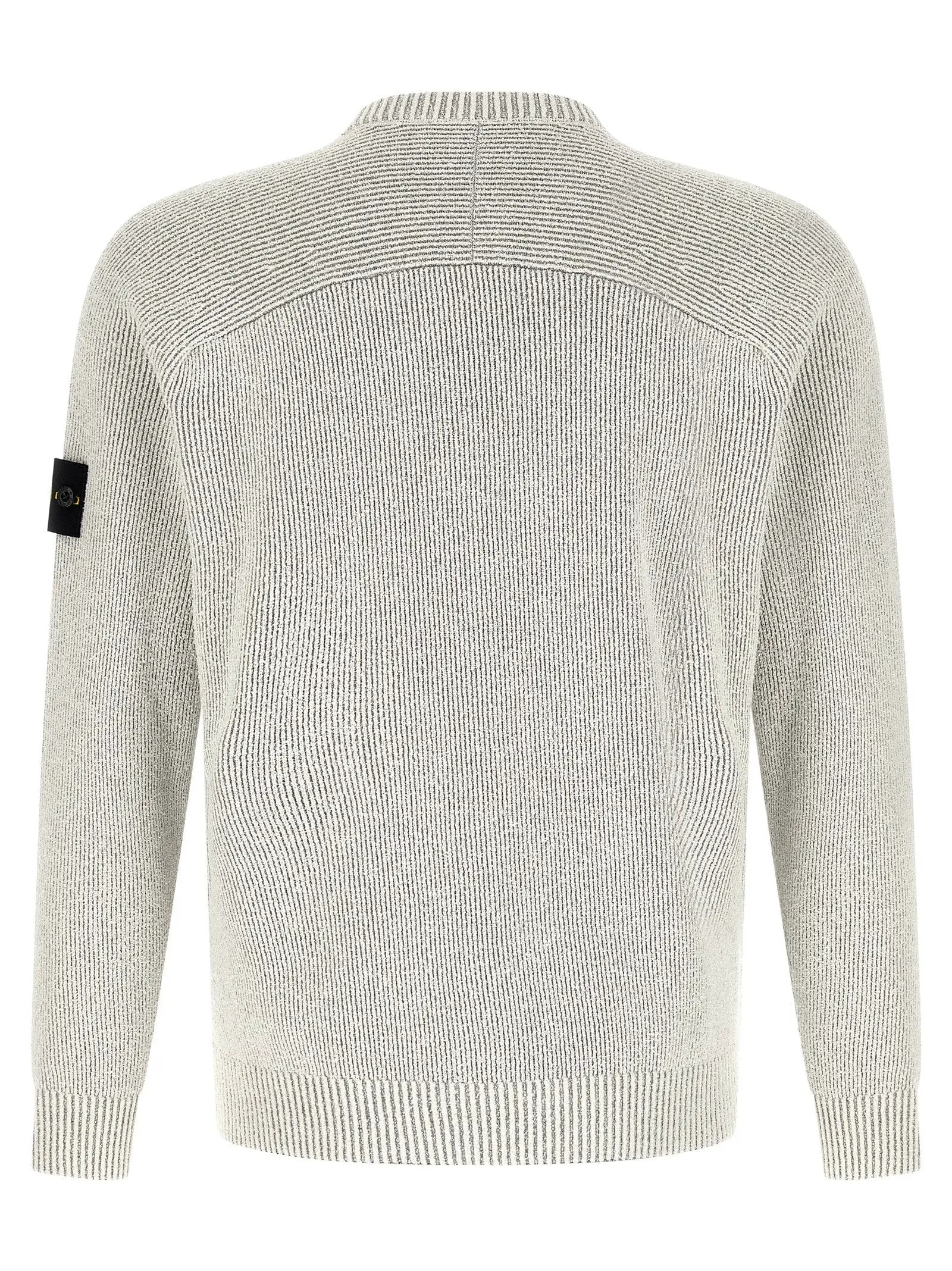 Stone Island Gray Cotton Cardigan
