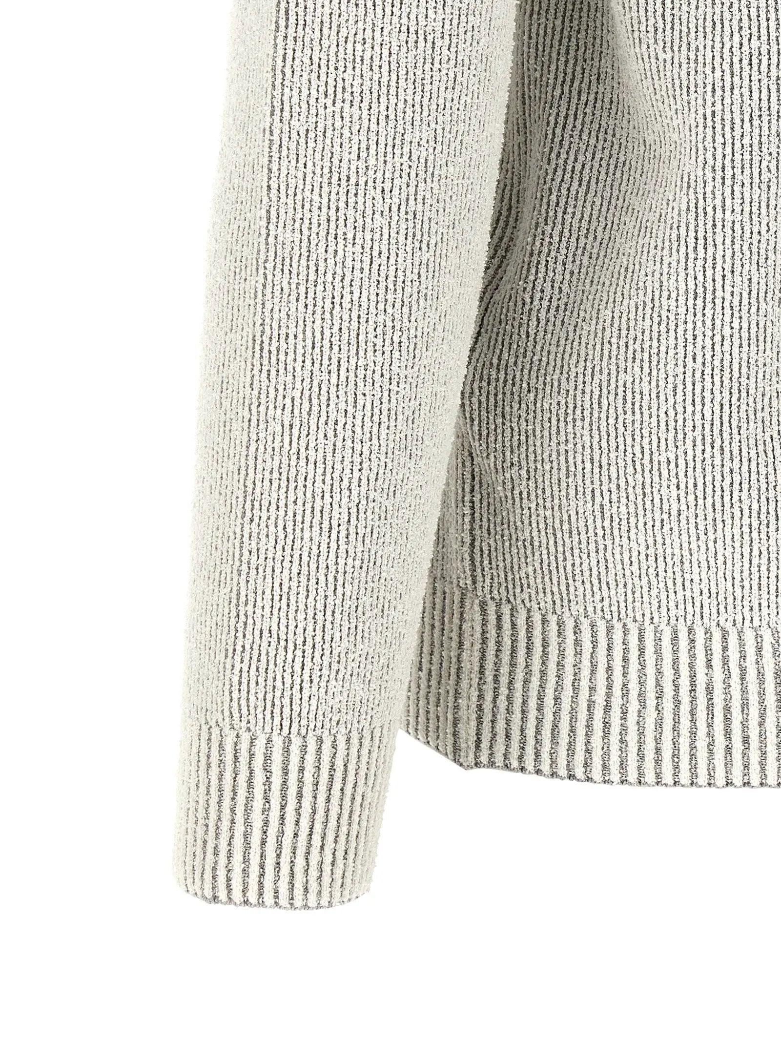 Stone Island Gray Cotton Cardigan