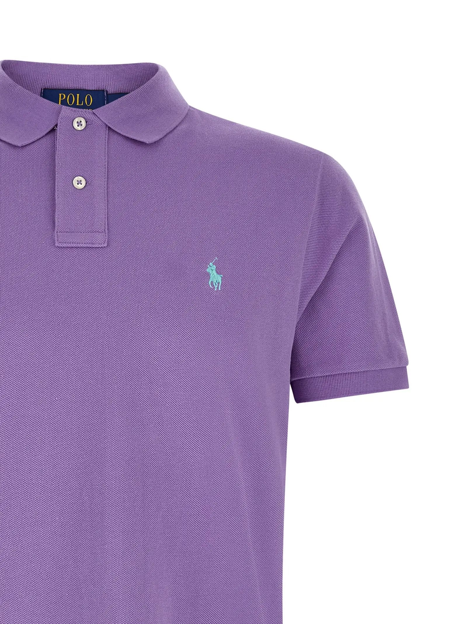 Polo Ralph Lauren Purple Cotton Polo Shirt