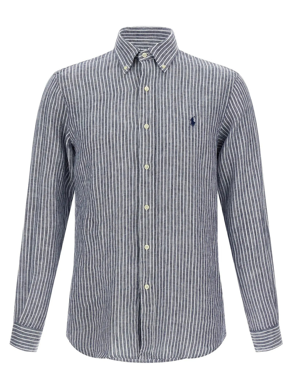 Polo Ralph Lauren Blue Linen Blouse