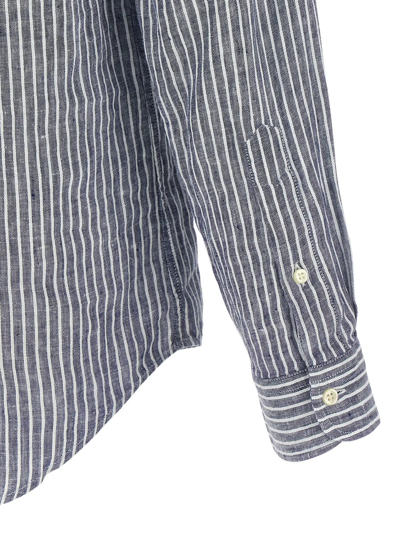 Polo Ralph Lauren Blue Linen Blouse