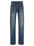 A.P.C. Blue Cotton Straight-Leg Jeans